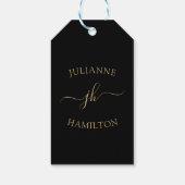 モノグラム文字テンプレートギフトラベル ギフトタグ (裏面)