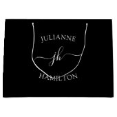 モノグラム文字テンプレート ラージペーパーバッグ (正面)