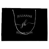 モノグラム文字テンプレート ラージペーパーバッグ (裏面)