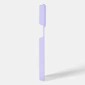 モノグラム文字パープルと黄色のワイルドフラワー iPhoneケース (右側面)