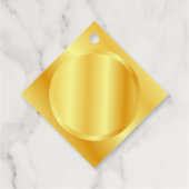 モノグラム文字フェイク金ゴールドメタリックの追加 フェイバータグ (裏面)