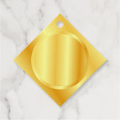 モノグラム文字フェイク金ゴールドメタリックの追加 フェイバータグ (正面)