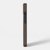 モノグラム文字ミニマル色ブラウン iPhoneケース (左側面)