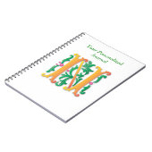 モノグラム文字仕訳帳 ノートブック (左側)