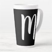 モノグラム文字 カフェラテマグ (右アングル)