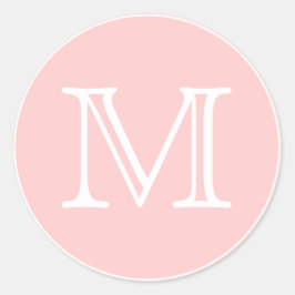 モノグラム文字 ラウンドシール