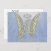 モノグラム文字A ポストカード (正面/裏面)