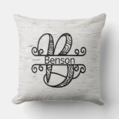 モノグラム文字B （ファミリ名） クッション (正面)