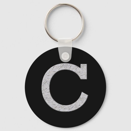 モノグラム文字C キーホルダー (正面)