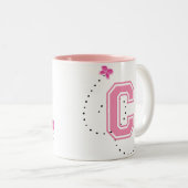 モノグラム文字C ツートーンマグカップ (正面右)