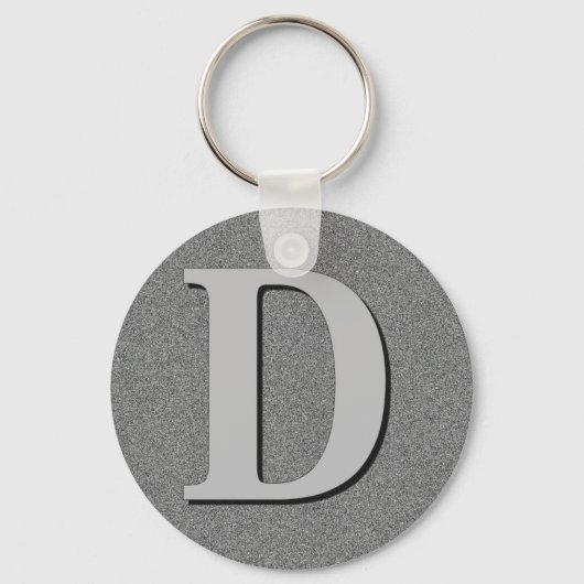 モノグラム文字D キーホルダー (正面)