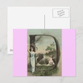 モノグラム文字D ポストカード (正面/裏面)