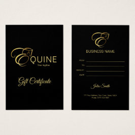 モノグラム文字E馬の金ゴールド色