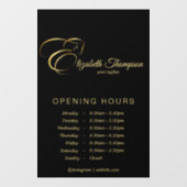 モノグラム文字E馬の金ゴールド色 ウィンドウサイン (シート)