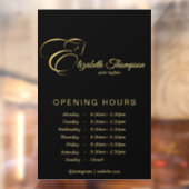 モノグラム文字E馬の金ゴールド色 ウィンドウサイン (シート2)