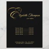 モノグラム文字E馬の金ゴールド色 チラシ (裏面)