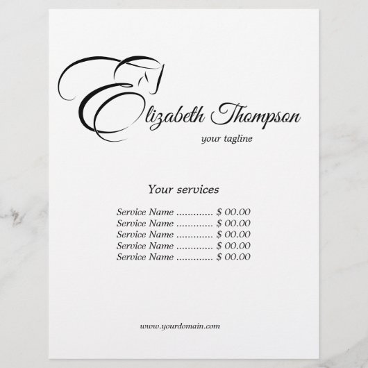 モノグラム文字E馬ブラックカラー チラシ (正面)