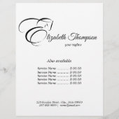 モノグラム文字E馬ブラックカラー チラシ (裏面)