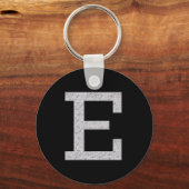 モノグラム文字E キーホルダー (正面)