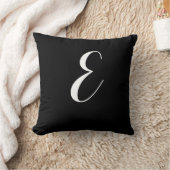 モノグラム文字E クッション (ブランケット)