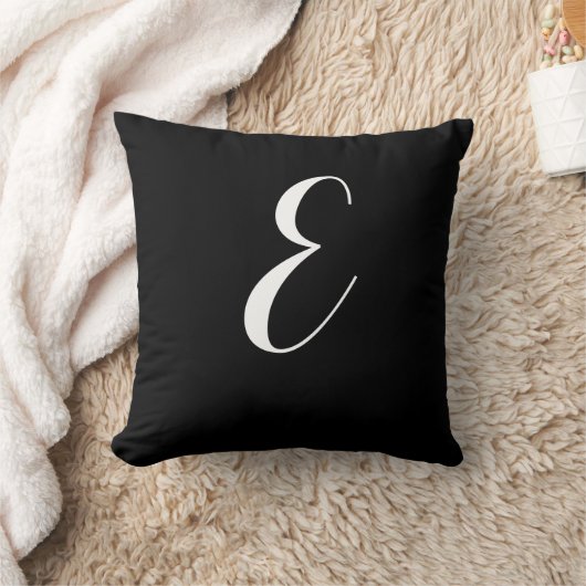 モノグラム文字E クッション (ブランケット)