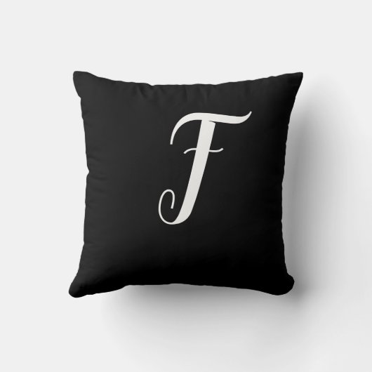 モノグラム文字F クッション (裏面)
