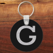 モノグラム文字G キーホルダー (正面)