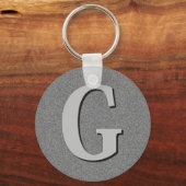 モノグラム文字G キーホルダー (正面)