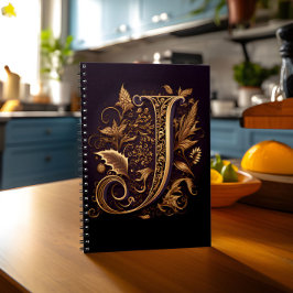 モノグラム文字J ノートブック