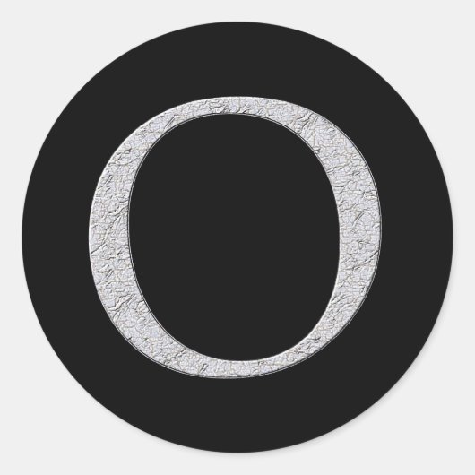 モノグラム文字O ラウンドシール (正面)