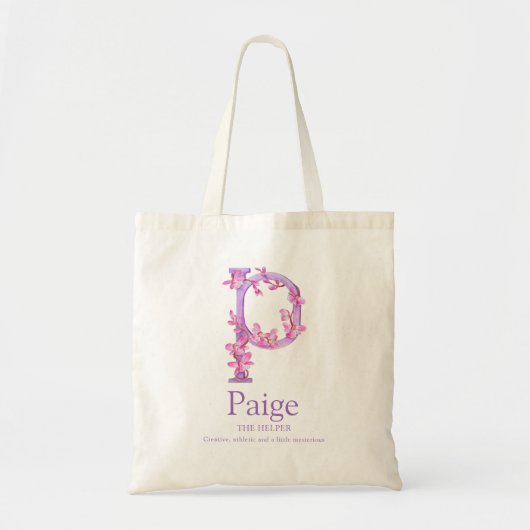 モノグラム文字P蘭の水の色パージュカスタム トートバッグ (正面)