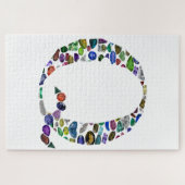 モノグラム文字Q ジグソーパズル (横)