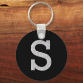 モノグラム文字S キーホルダー (正面)