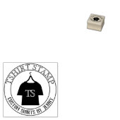 モノグラム文字Tシャツアパレルハンガー ラバースタンプ (押印)