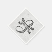 モノグラム文字Z （ファミリ名） スタンダードカクテルナプキン (角)