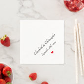 モノグラム新婦結婚のデートパーティーカクテル スタンダードカクテルナプキン (インサイチュ)