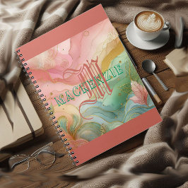 モノグラム新学期宿題シック名門私立校風のガールズ ノートブック