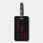 モノグラム旅行さまざまなビール ラゲッジタグ (裏面縦)