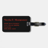 モノグラム旅行さまざまなビール ラゲッジタグ (裏面横)