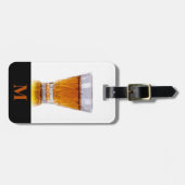 モノグラム旅行ウイスキーのショット ラゲッジタグ (正面横)