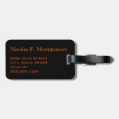 モノグラム旅行ウイスキーのショット ラゲッジタグ (裏面横)