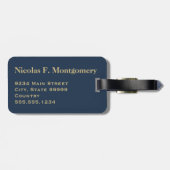 モノグラム旅行グレーグリーンカープフィッシュヘッド ラゲッジタグ (裏面横)