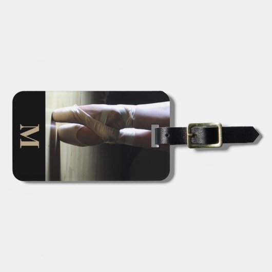 モノグラム旅行バレエつま先ダンスシューズ ラゲッジタグ (正面横)