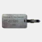 モノグラム旅行フェイクスクラッチ金属 ラゲッジタグ (裏面横)