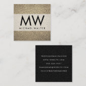 モノグラム旋回パターン スクエア名刺 (正面/裏面)