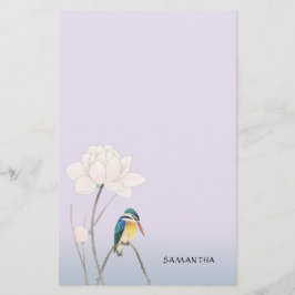 モノグラム日本のヴィンテージカワセミ文房具 便箋