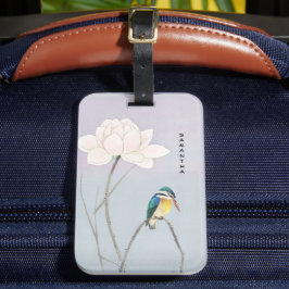モノグラム日本のヴィンテージキングフィッシャー荷物タグ ラゲッジタグ