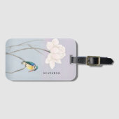 モノグラム日本のヴィンテージキングフィッシャー荷物タグ ラゲッジタグ (正面横)