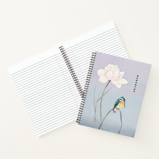 モノグラム日本のヴィンテージKingfisherノート ノートブック (内部)