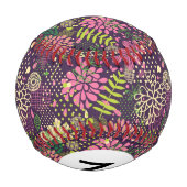 モノグラム明るいパターン 野球ボール (裏面)